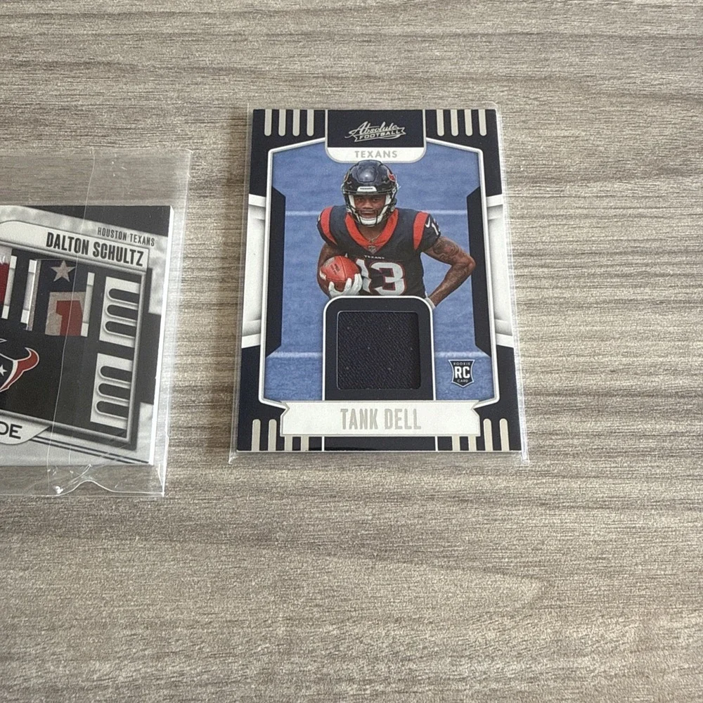 NFL Houston Texans Rookie Patch Card Lot Tank Dell Dalton Schultz